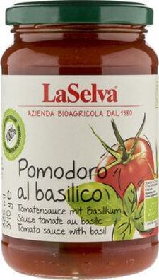 LaSelva 3x Tomatensauce mit frischem Basilikum - Pomodoro al basilico 340g