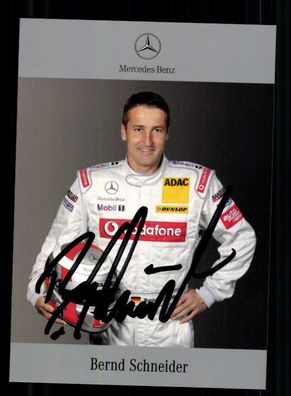 Bernd Schneider Autogrammkarte Original Signiert Motorsport + A 234273