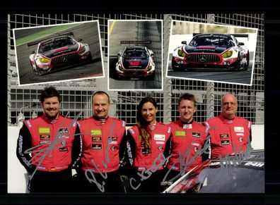 Hofer Raching Team Autogrammkarte 5x Original Signiert Motorsport + A 234296