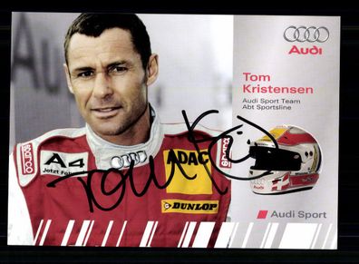 Tom Kristensen Autogrammkarte Original Signiert Motorsport + A 234312