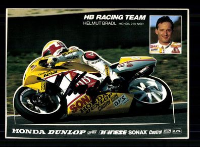 Helmut Bradl Autogrammkarte Original Signiert Motorsport + A 234255