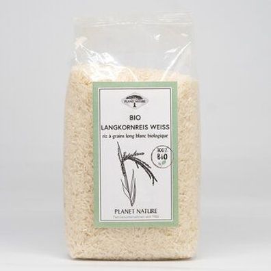 Planet Nature 3x Planet Nature Bio Langkornreis 1000 g 1kg