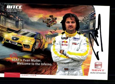Yvan Müller Autogrammkarte Original Signiert Motorsport + A 234324
