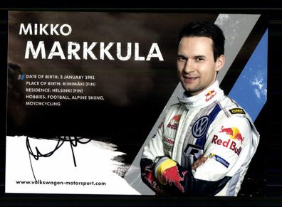 Mikko Markkula Autogrammkarte Original Signiert Motorsport + A 234329