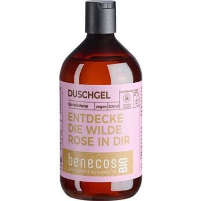 benecos 6x benecosBIO Duschgel BIO-Wildrose - Entdecke DIE WILDE ROSE IN DIR 500ml