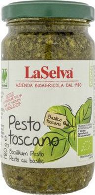 LaSelva 6x Pesto Toscano - Basilikum Würzpaste 180g