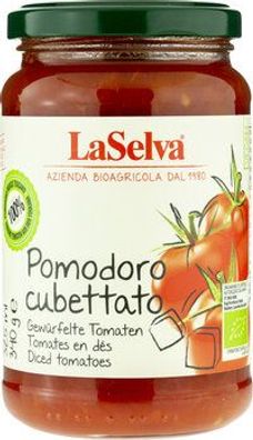 LaSelva 3x Pomodoro cubettato - Gewürfelte Tomaten 340g