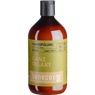 benecos 3x benecosBIO Haarspülung Normales Haar BIO-Hanf - GANZ RELAXT 500ml