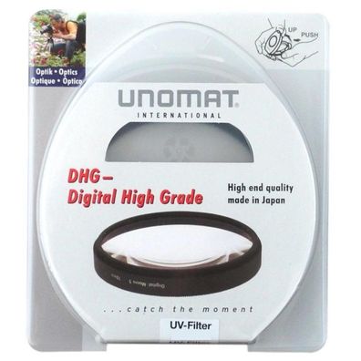 Unomat UV-Filter 62mm UV Speerfilter Digital für DSLR DSLM Systemkamera Objektiv