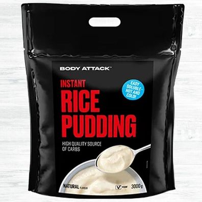 Body Attack Instant Rice Pudding 3000g Beutel