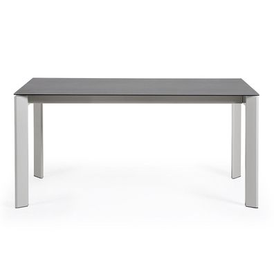 Tisch Axis ausziehbar 160 (220) cm Keramik Schwarz graue Beine