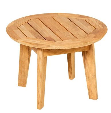 Diana Mosaic Kaffeetisch Rund Durchmesser 50 cm aus Teakholz Natur