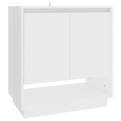 Sideboard aus Spanplatte 70 x 75 x 41 cm Weiß