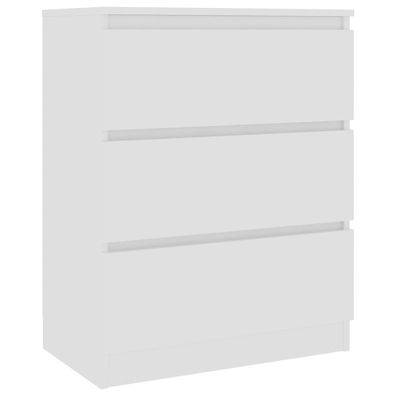 Sideboard aus Spanplatte 60 x 76 x 33,5 cm Weiß