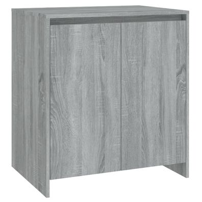 Sideboard aus Spanplatte 70 x 73,5 x 40 cm Sonoma-Eiche Grau