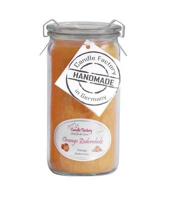Mini-Jumbo Duftkerze im Weckglas, Orange Zedernholz, 307081 1 St
