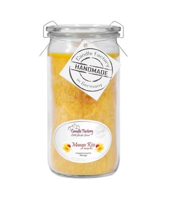 Candle Factory Mini-Jumbo Duftkerze im Weckglas, Mango Kiss, 307-134 1 St