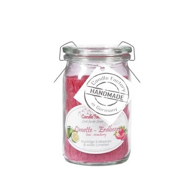 Candle Factory Baby-Jumbo Duftkerze im Weckglas, Limette-Erdbeer, 308-157 1 St