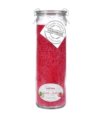 Candle Factory Big-Jumbo Duftkerze im Weckglas, Limette Erdbeer, 306-157 1 St