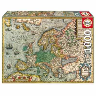 EDUCA Puzzle Karte von Europa 1000 Teile