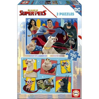 EDUCA Puzzle DC League of Super Pets 2x100 Teile