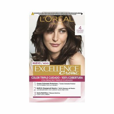Dauerfärbung Excellence L'Oréal Make Up Kastanie Nº 4