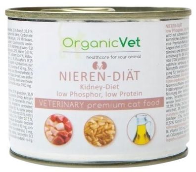 OrganicVet Nierendiät Katzenfutter, 200 g