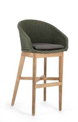 2er Set Barhocker Coachella 56 x 57 x 110 cm Teakholz