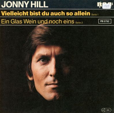 7" Cover Jonny Hill - Vielleicht bist Du auch so allein
