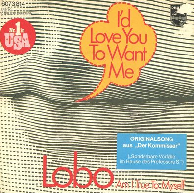 7" Cover Lobo - I´d Love You to want me