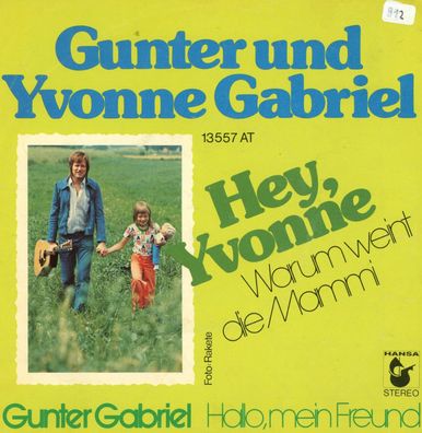 7" Cover Gunter & Yvonne Gabriel - Hey Yvonne