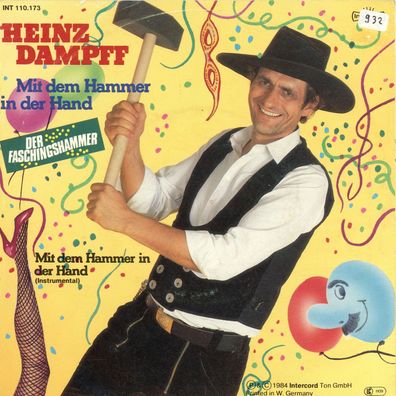 7" Cover Heinz Dampff - Mit dem Hammer in der Hand