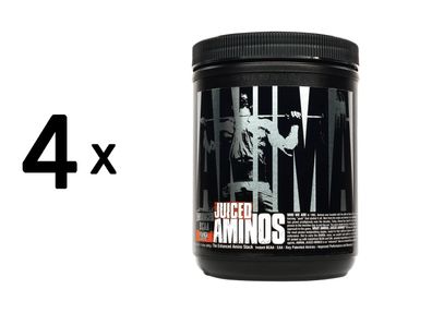 4 x Universal Nutrition Animal Juiced Aminos (30 serv) Orange