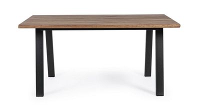 Tisch Oslo 160 x 90 x 76cm Akazienholz mit Beingestell aus Metall In und Outdoor