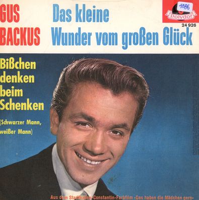 7" Cover Gus Backus - Das kleine Wunder vom großen Glück