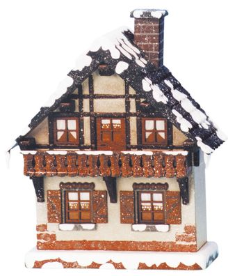 Hubrig Volkskunst 'Winterkinder Winterhaus - Balkon 14cm'