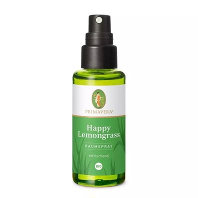 Primavera Raumspray Happy Lemongrass 50ml Duftspray bio 100% naturrein vegan
