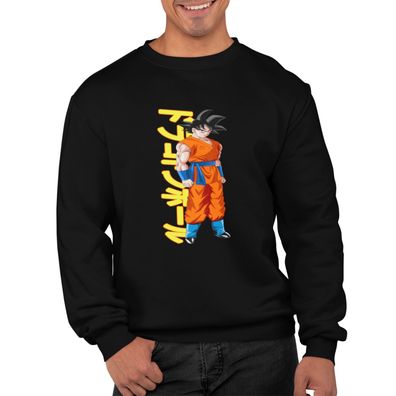 Herren Pullover Sweatshirt Dragon Ball Son Goku vegeta Saiyajin Piccolo Anime