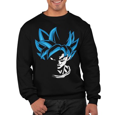 Herren Pullover Sweatshirt Dragon Ball God Son Goku Sport vegeta Saiyajin