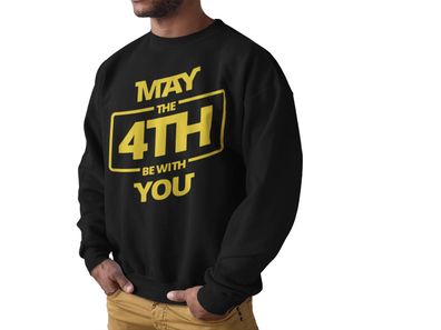 Funny Bio Herren Pullover MAY THE 4TH BE WITH YOU für Star Wars Fans
