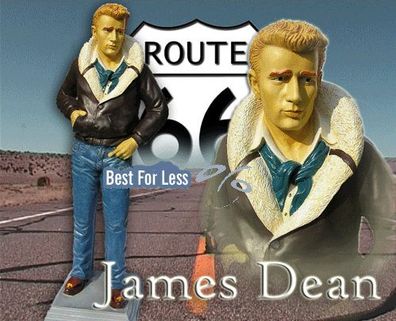 James Dean Figur lebensgroß Aufstellfigur Deko USA 50S Rock A Billy Statue Dekoration