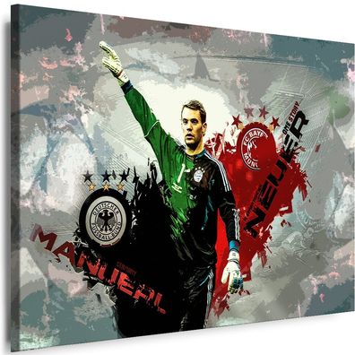 Leinwandbilder Manuel Neuer Fußball Spieler Sport Kunstdruck Wandbilder