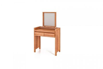 Schminktisch Tinci aus Kernbuche massiv 85x45x141 mit 2 Schubladen und Spiegel