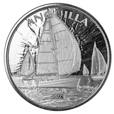 Silbermünze 1 Oz Anguilla 2 Dollar EC8 Segelregatta 6 Ausgabe 2023