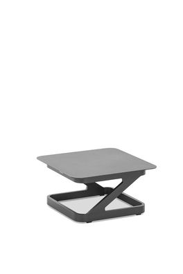 Gartentisch Quattrox 60x60 cm Tischplatte und Gestell aus Aluminium in Anthrazit