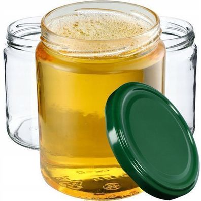 KADAX Weckgläser 540 ml, Einmachglas zum Einlegen, Grün / 8 Stück
