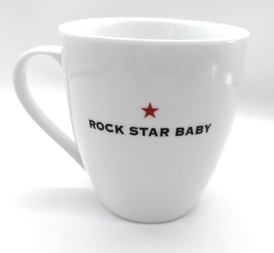Nici 29021 Tasse Rock Star Baby weiß ca 12cm Porzellan Kaffeetasse Teetasse