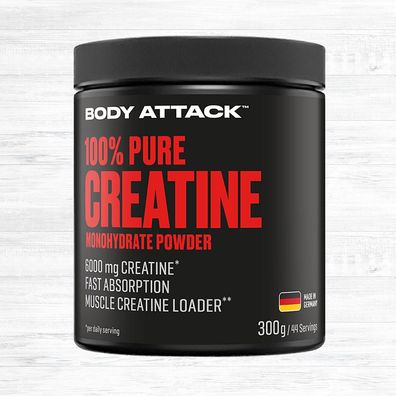 Body Attack 100% Pure Creatine 300g Dose