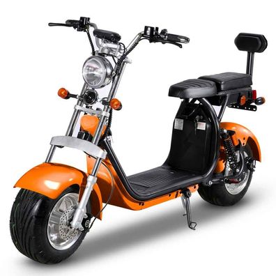 25km/ h Mofa RocknBikes CP1.6 Elektroroller Motorroller Orange ElektroScooter 60V20Ah