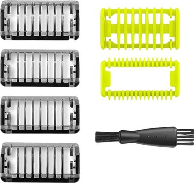 Kammaufsätze für Philips OneBlade - 1/2/3/5 mm, 4 Bartaufsätze, 1 Kamm, 1 Hautschutz